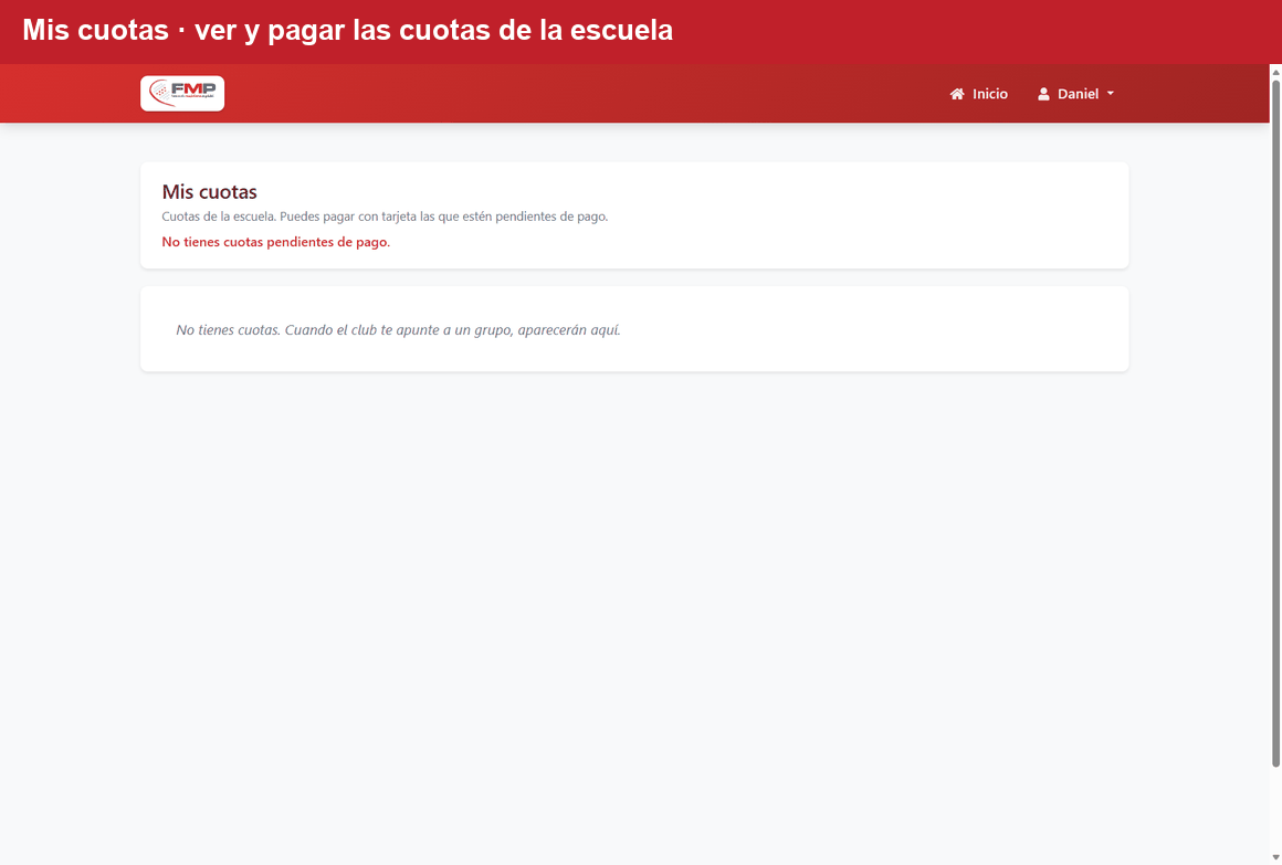 Cuotas y monedero